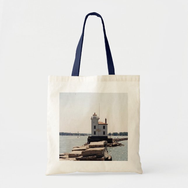 Lake Erie Lighthouse Tote Bag (Front)