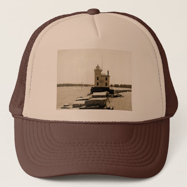 Lake Erie Lighthouse Trucker Hat (Front)