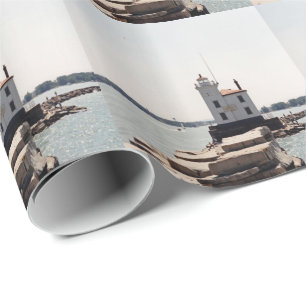 Lake Erie Lighthouse Wrapping Paper