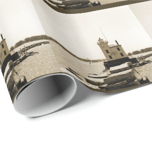 Lake Erie Lighthouse Wrapping Paper