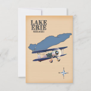 Lake Erie North America map