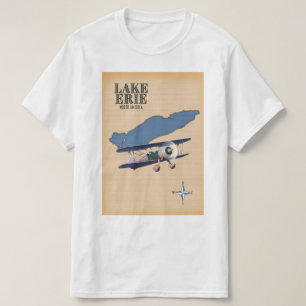 Lake Erie North America map T-Shirt