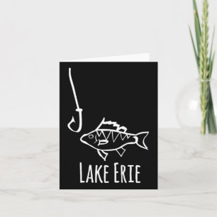 Lake Erie Pennysylvania Fishing Fish Hook Perch Tr Card