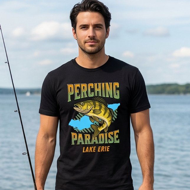 Lake Erie Perch Fishing Paradise Perch Angler T-Shirt (Creator Uploaded)
