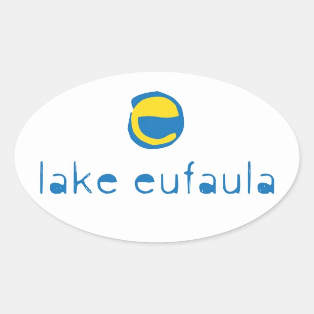 Lake Eufaula Oval Sticker (Front)