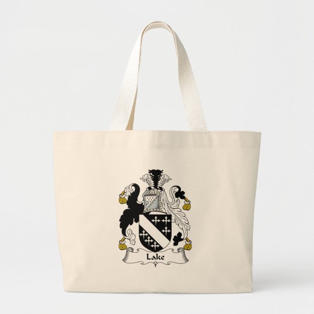 Lake Family Crest Large Tote Bag (Front)