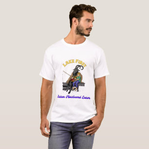Lake First. Better Husband Later. cranky fishing T-Shirt
