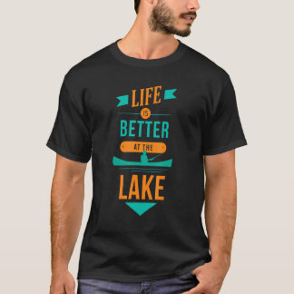 Lake Fishing Angler Kayak Boat Angling Fish T-Shirt