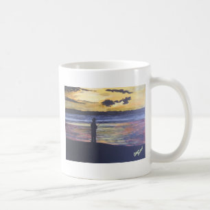 Lake fishing coffee mug