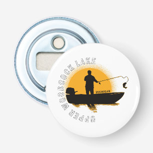 Lake Fishing Michigan Bottle Opener