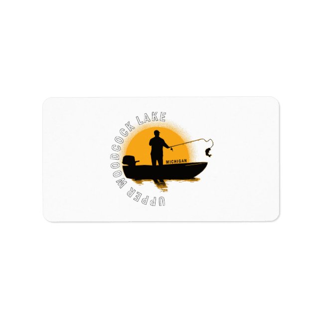  Lake Fishing Michigan Label (Front)