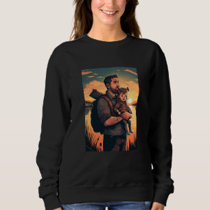 Lake Fishing Trip Father And Child Lake Adventure Sweatshirt