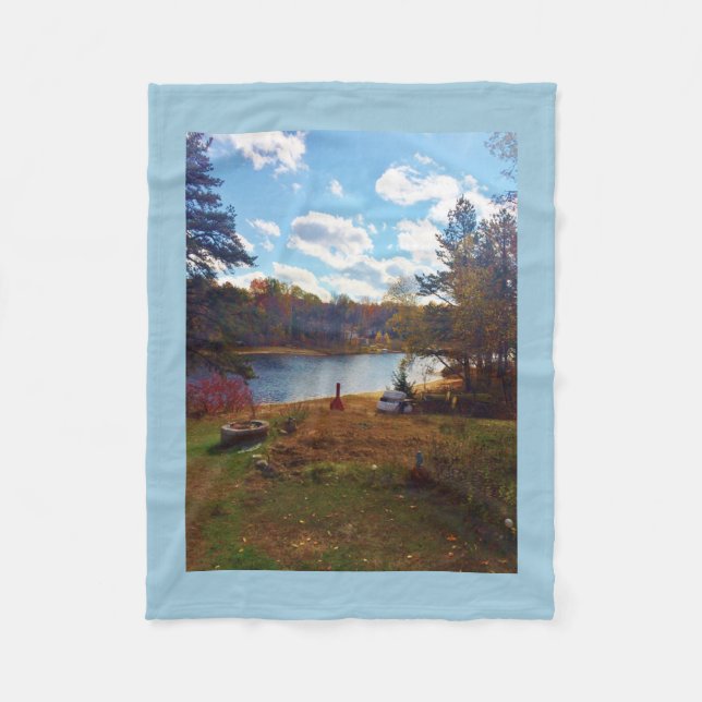 lake fleece blanket (Front)