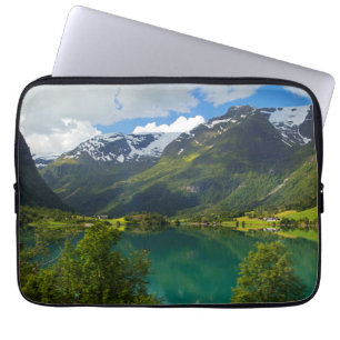 Lake Floen scenic, Norway Laptop Sleeve
