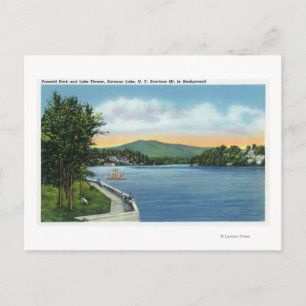 Lake Flower, Scarface Mt in Distance Postcard