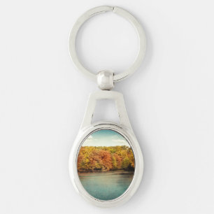 Lake Forest Trees Water Digital Key Chain