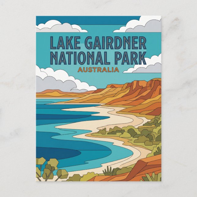Lake Gairdner National Park Australia Postcard (Front)