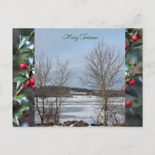 Lake Galena Winter Christmas Postcard