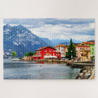 Lake Garda Alpine Mountains Northern Italy Travel