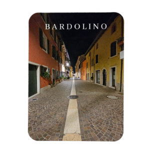 Lake Garda Bardolino at night view fridge magnet