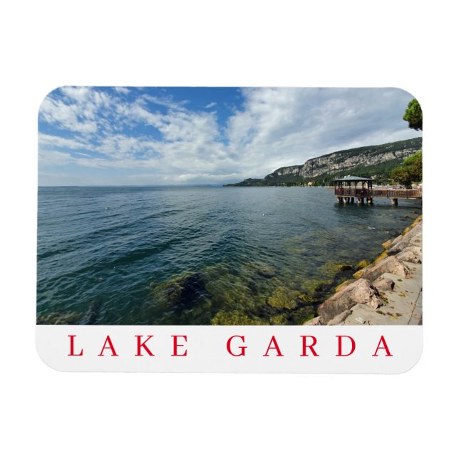 Lake Garda clouds fridge magnet (Horizontal)