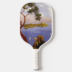 Lake Garda Italy custom name Pickleball Paddle