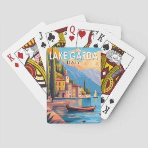 Lake Garda Italy Travel Art Vintage Playing Cards