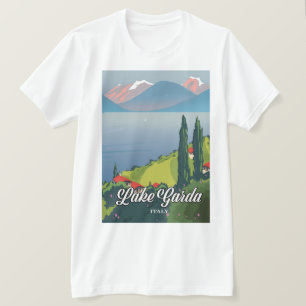 Lake Garda Italy Travel poster T-Shirt