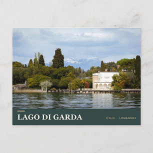 Lake Garda Villa and Alpine Shore Postcard