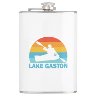 Lake Gaston North Carolina Virginia Kayak Hip Flask