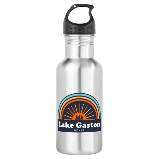 Lake Gaston North Carolina Virginia Rainbow 532 Ml Water Bottle (Front)