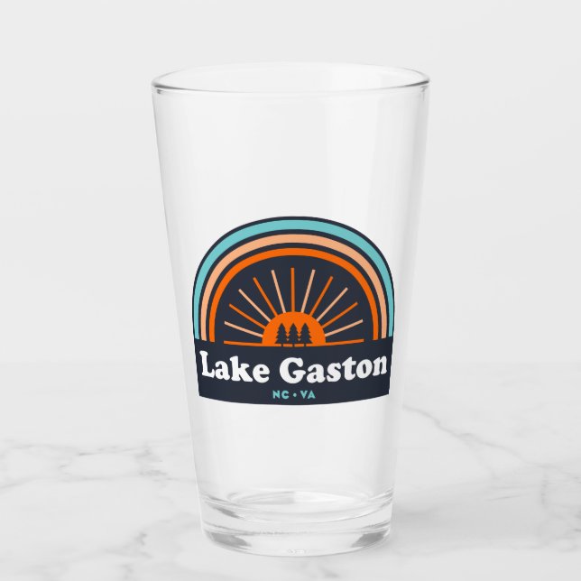 Lake Gaston North Carolina Virginia Rainbow Glass (Front)