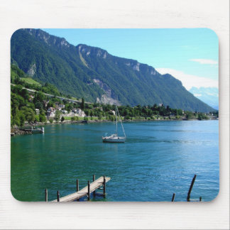 Lake Geneva in summer Mouse Pad