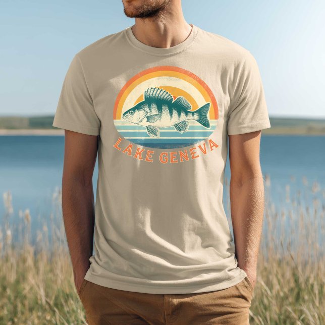 Lake Geneva Perch Fishing Sunrise to Sunset T-Shirt (Creator Uploaded)