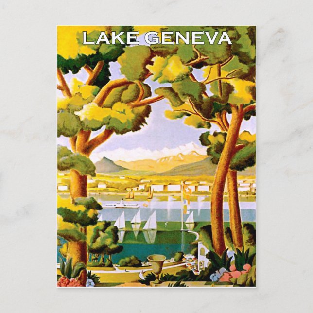 Lake Geneva Postcard (Front)