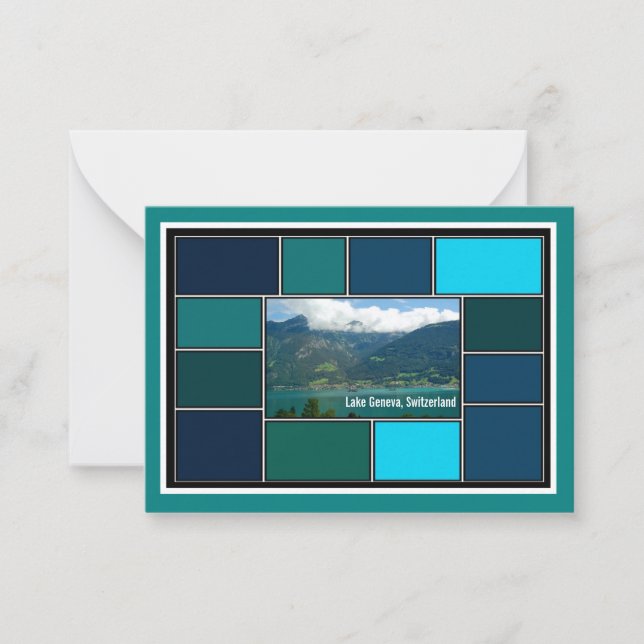 Lake Geneva, Switzerland Card (Front)