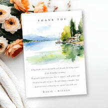 Lake Geneva Switzerland Watercolor Scape Wedding