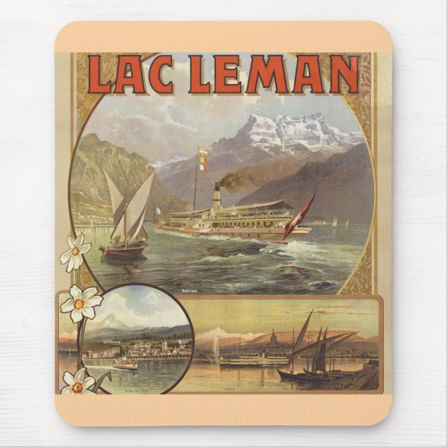Lake Geneva Travel Mouse Pad (Front)