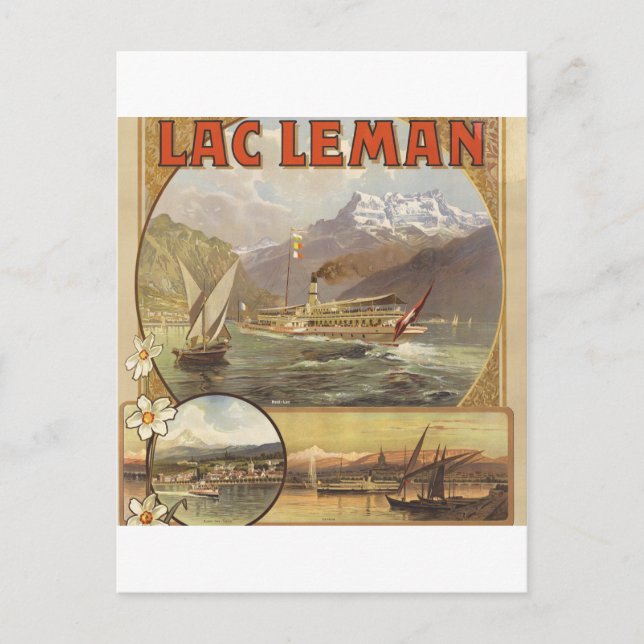 Lake Geneva Travel Postcard (Front)