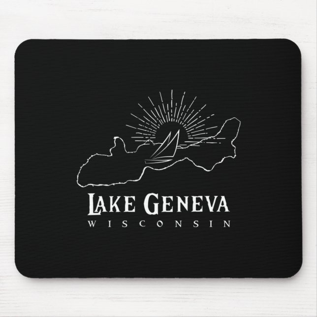 Lake Geneva Wisconsin  Mouse Pad (Front)
