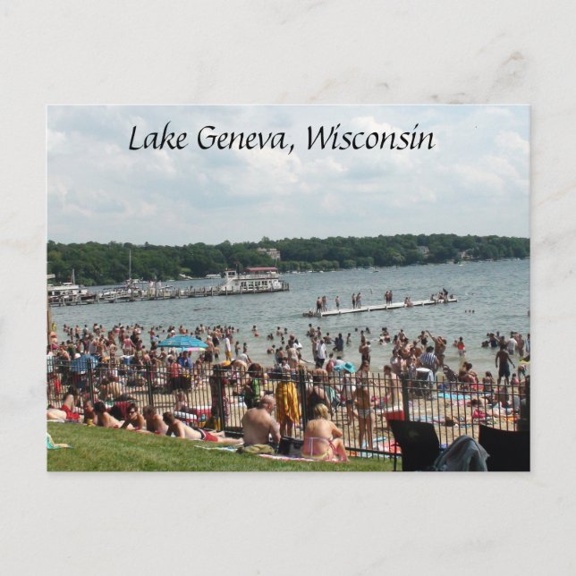 Lake Geneva, Wisconsin Postcard (Front)