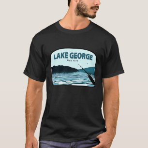 Lake George New York Fishing Rod T-Shirt