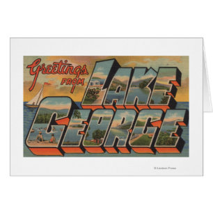 Lake George, New York - Large Letter Scenes