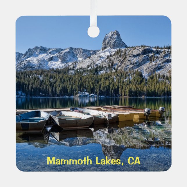 Lake George & Twin Lakes, Metal Tree Decoration (Front)