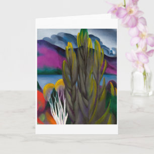 Lake George White Birch Georgia O'keeffe Card