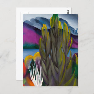 Lake George White Birch Georgia O'keeffe Postcard