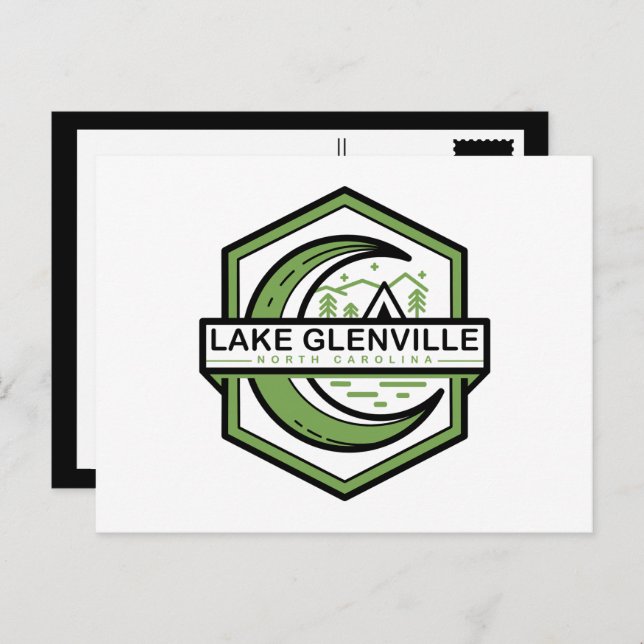 LAKE GLENVILLE moon hexa  Postcard (Front/Back)