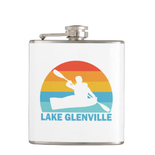 Lake Glenville North Carolina Kayak Hip Flask