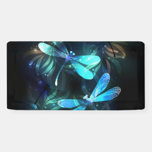 Lake Glowing Dragonflies Banner