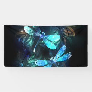 Lake Glowing Dragonflies Banner